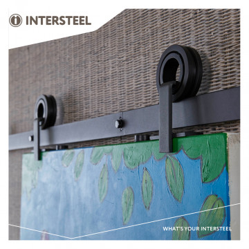 Intersteel Schiebetürsystem Modern Top mattschwarz