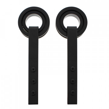 Intersteel 2er-Set Hängerollen Modern 255 mm mattschwarz