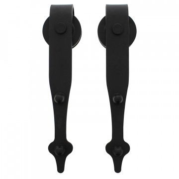 Intersteel 2er-Set Hängerollen Classic 290 mm mattschwarz