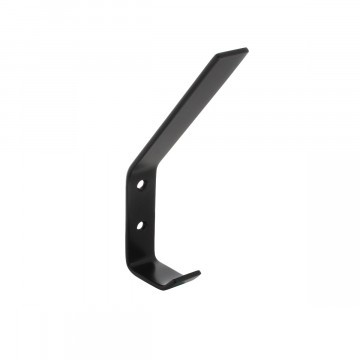 Intersteel Kleiderhaken 135 mm gebogen schwarz Edelstahl-304