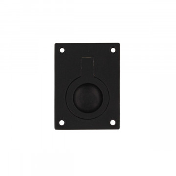 Intersteel Lukenring rechteckig 50 x 39 mm mattschwarz