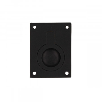 Intersteel Lukenring rechteckig 65 x 49 mm mattschwarz