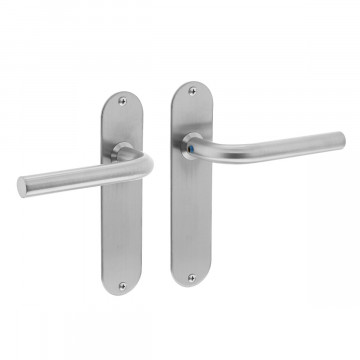 Intersteel Türgriff Straight16 mm slim auf Schildblende Edelstahl gebürstet