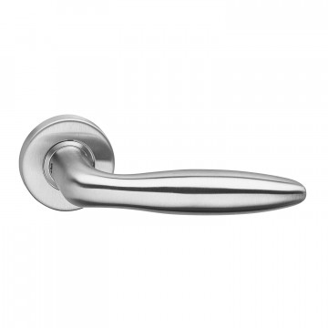 Intersteel Türgriff Jupiter aufgehängt an Rosette ˜53x10 mit Ring Edelstahl gebürstet