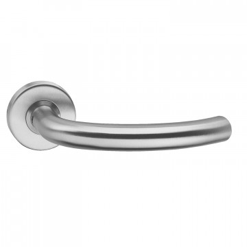 Intersteel Türgriff halbrund aufgehängt an Rosette ˜52x10 mit Ring Edelstahl gebürstet