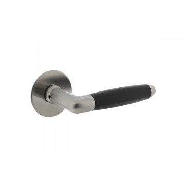 Intersteel Türgriffkombination mit selbstklebender Rosette 55x2 mm Edelstahl gebürstet