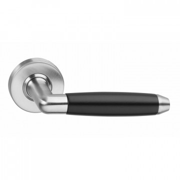Intersteel Türgriff Combi aufgehängt an Rosette ˜52x10 mit Ring Edelstahl gebürstet