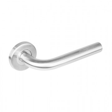 Intersteel Türgriff Gerade auf Rosette mit 7 mm Nocken Edelstahl gebürstet