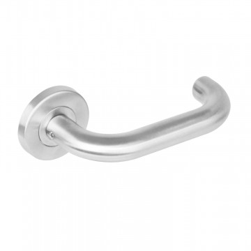 Intersteel Türgriff Rund auf Rosette mit 7 mm Nocken Edelstahl gebürstet