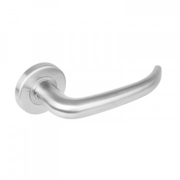 Intersteel Türgriff Zobel auf Rosette mit 7 mm Nocken Edelstahl gebürstet