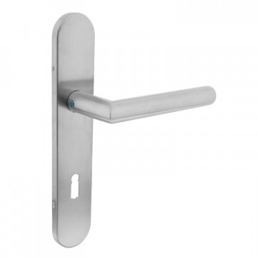 Intersteel Türgriff Ecke 90° auf Schild Schlüsselloch 72 mm Edelstahl gebürstet