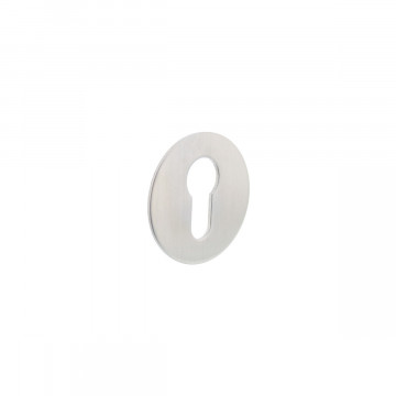 Intersteel Rosette mit Profilzylinderloch55x2 mm selbstklebend Edelstahl gebürstet
