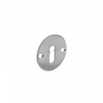 Intersteel Rosette rund flach 50 mm Schlüsselloch flach Edelstahl gebürstet
