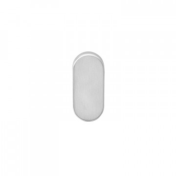 Intersteel Rosette oval verdeckt Edelstahl gebürstet 10 mm