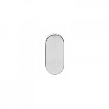 Intersteel Rosette oval verdeckt Edelstahl gebürstet 4 mm