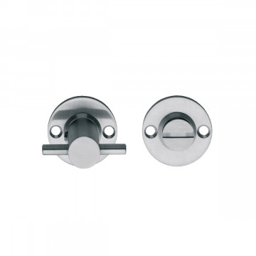 Intersteel Rosette mit Toiletten-/Badezimmerschloss42x2 mm Edelstahl gebürstet