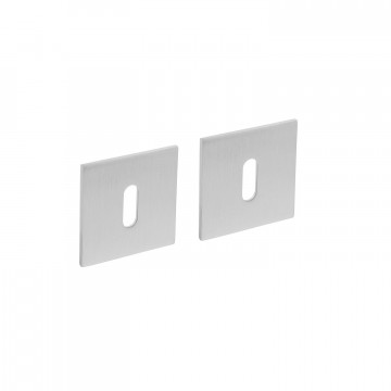 Intersteel Magnetische Rosette quadratisch mit Schlüsselloch Edelstahl gebürstet