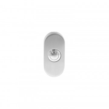 Intersteel Türklingel oval Unterputz 65x30x10 mm Edelstahl gebürstet