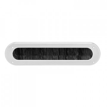 Intersteel Zugluftstopper oval Edelstahl gebürstet