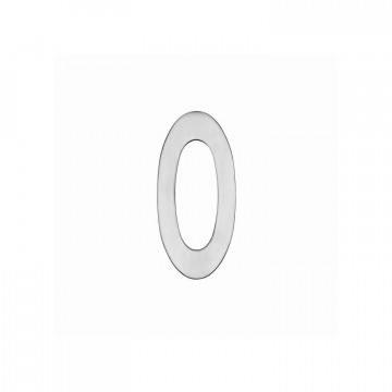 Intersteel Hausnummer 0 150mm Edelstahl gebürstet