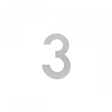 Intersteel Hausnummer 3 150x2mm Edelstahl gebürstet