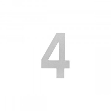 Intersteel Hausnummer 4 150x2mm Edelstahl gebürstet