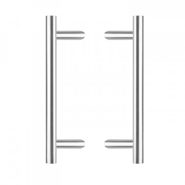 Intersteel Türgriffe pro Paar T-Schräge 700x85x25 HoH 500 Edelstahl