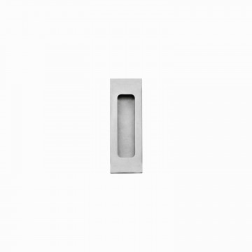 Intersteel Schiebetürgriff Rechteck 120x40mm blind Edelstahl gebürstet