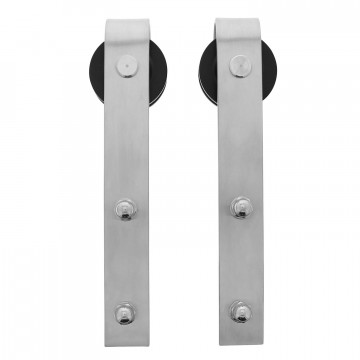 Intersteel 2er-Set Hängerollen Basic Edelstahl gebürstet