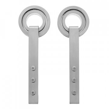 Intersteel 2er Set Hängerollen Modern 255 mm Edelstahl gebürstet