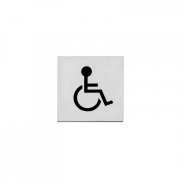 Intersteel Pictogram Toilette deaktiviert selbstklebend Edelstahl gebürstet