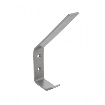 Intersteel Kleiderhaken gebogen Edelstahl gebürstet 135 mm