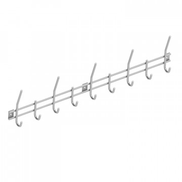 Intersteel Garderobenständer 9 Haken gebürsteter Edelstahl