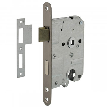 Intersteel Wohnzylinder Tag- und Nachtschloss 55 mm Edelstahl gebürstet