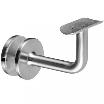 Handlaufhalter für Glasmontage Ø 33,7 mm Edelstahl matt poliert Modell 0117