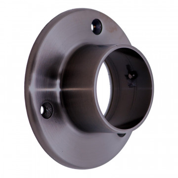 Wandflansch für Rohr 42,4 mm fest Edelstahl anthrazitgrau Modell 0183