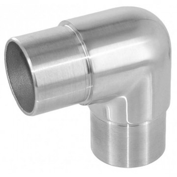 Rohrverbinder 90 Grad für Rohr 60,3 x 2,0 mm fest Edelstahl matt geschliffen Modell 0301