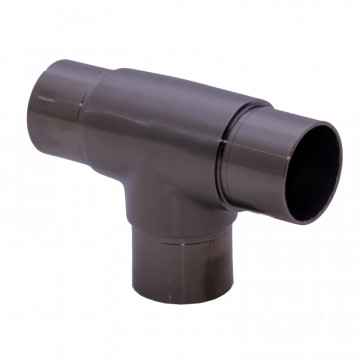Rohrverbinder für Rohr 42,4 x 2,0 mm fest Edelstahl anthrazitgrau Modell 0206