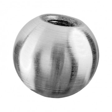 Zierkugel massiv, 40 mm, M8-Gewinde, Modell 0220, Edelstahl