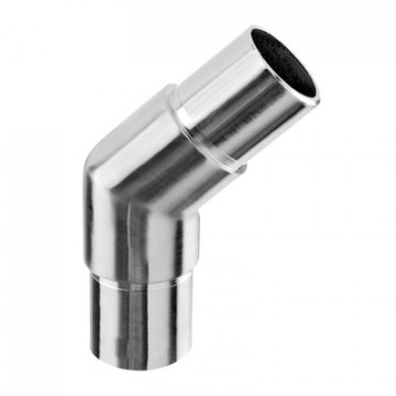 Rohrverbinder für Rohr 42,4 x 2,0 mm fest Edelstahl matt geschliffen Modell 0300