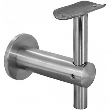 Handlaufträgerrohr Ø 48,3 mm Edelstahl matt geschliffen Modell 0305