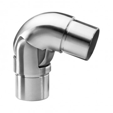Winkelverbinder 40 bis 70 Grad für Rohr 42,4 x 2,0 mm verstellbar Edelstahl matt geschliffen Modell 0319