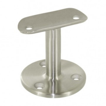 Huismerk Geländerträgerrohr 42,4 mm Edelstahl matt poliert Modell 0708