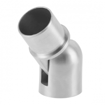 Wandflansch für Rohr 42,4 x 2,0 mm verstellbar Edelstahl matt geschliffen Modell 0507