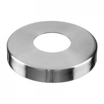 Niedriges Abdeckrohr 48,3 mm Edelstahl matt geschliffen Modell 0512