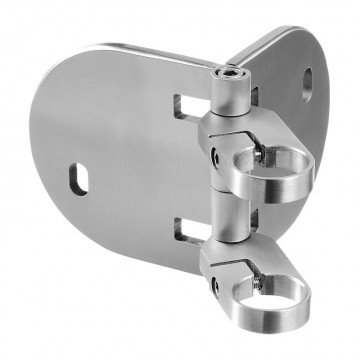 Geländerhalter Rohr 42,4 mm Edelstahl matt geschliffen Modell 0555