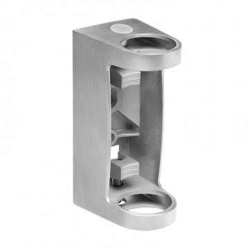 Balusterträgerrohr 42,4 mm Edelstahl Edelstahl matt geschliffen Modell 0557