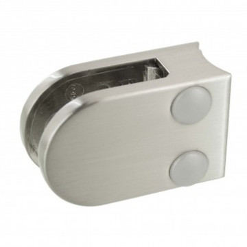 Glasklemmrohr Ø 33,7 mm Zinklegierung matt geschliffen Modell 27 MINI