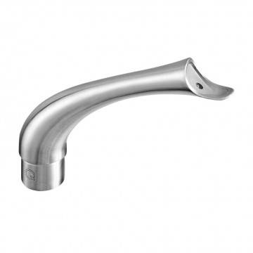 Rohrstütze 42,4 x 2,0 mm für Handlauf 42,4 mm Edelstahl matt geschliffen Modell 0706