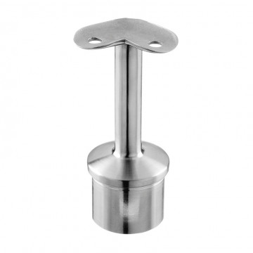 Geländerhalter 90° 42,4 x 2,0 mm für Träger 42,4 mm Edelstahl matt geschliffen Modell 0710